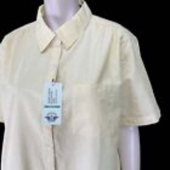 Dockers short sleeve button up regular fit blouse size S - Picture 7 of 8